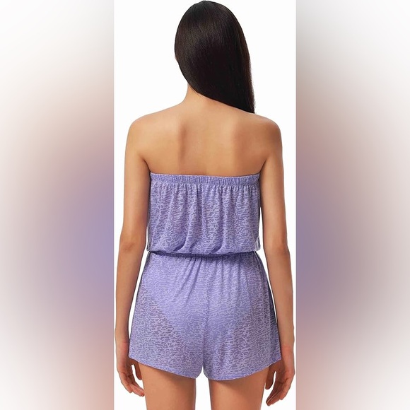 The Lucky Brand Sea of Love Romper in Blue - Picture 7 of 7